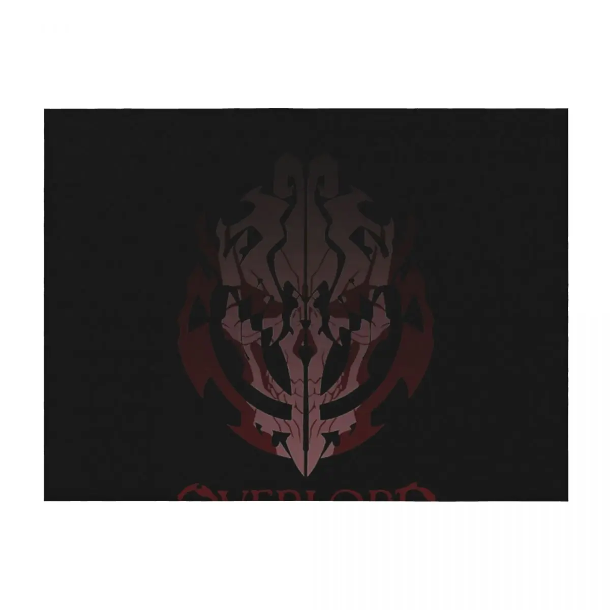 

Overlord Ainz Ooal Gown Crest Throw Blanket Flannel Personalized Gift Decorative Sofa Tourist Blankets