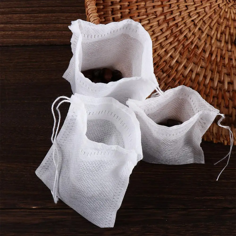 Biodegradable Empty 100 Pcs Disposable Food Grade Coffee Pouches Filter Bags Tea Bags Spice Filters Tea Filter