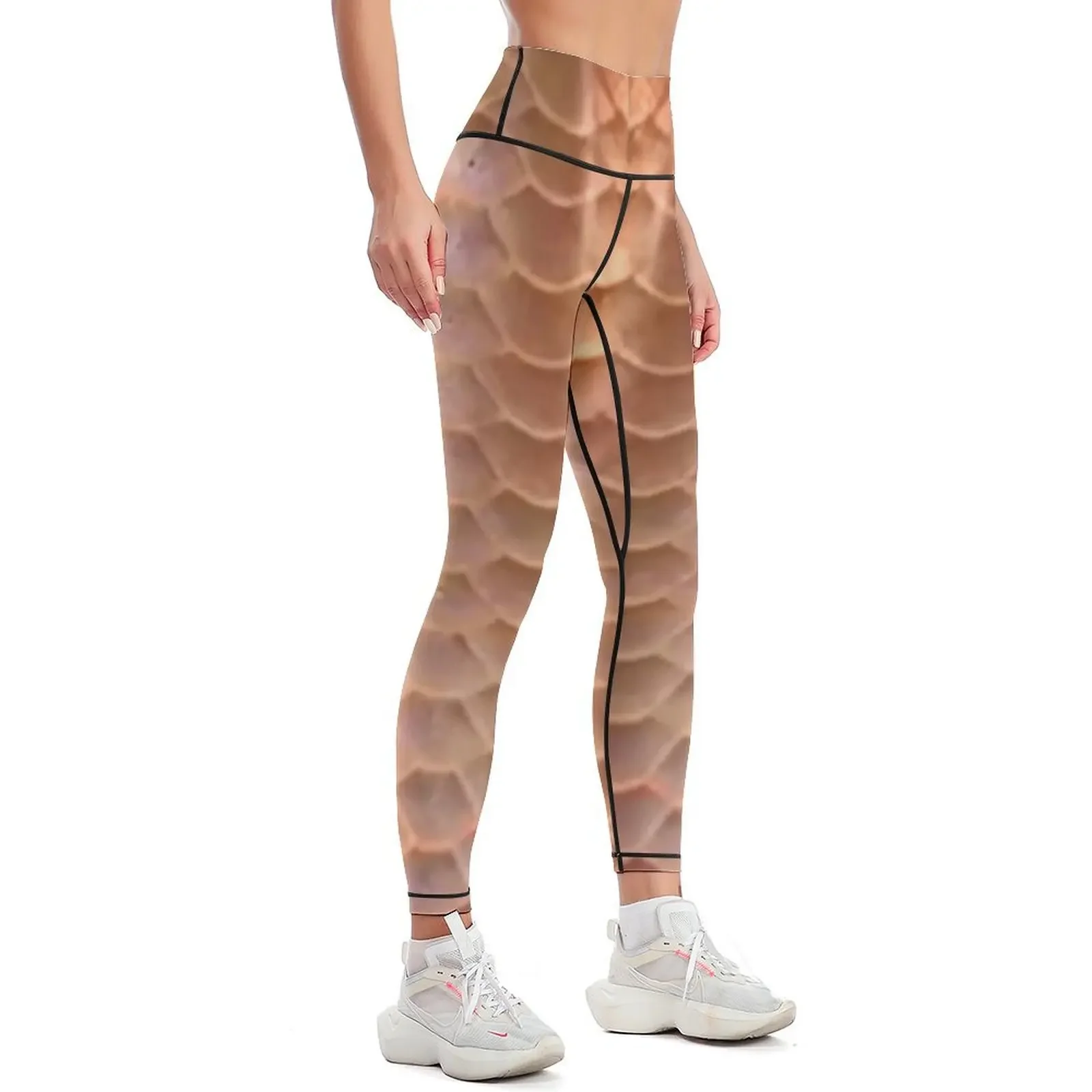 Arowana Fish Scale Pattern Copper Leggings workout clothes for Women sportwear sport pants jogging pants Womens Leggings