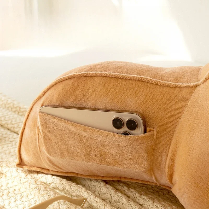 Detachable Soft Comfortable Reading Pillow Ergonomic Design Lumbar Support Dorm Large Backrest Waist Neck Protection Cushions