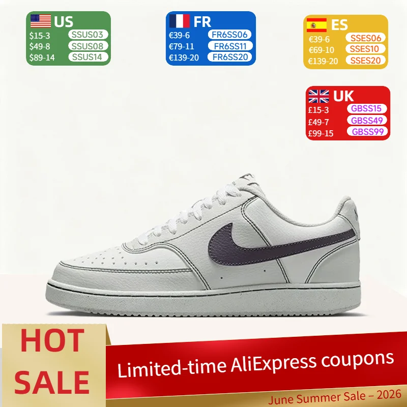 

Nike Court Vision Low Women's Retro Simple Color-Block Versatile Wear-Resistant Anti-Slip Low-Top Casual Sneakers IO9552-001