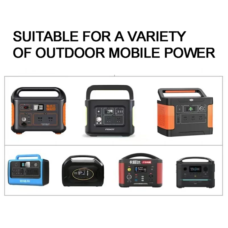 Solar Panel Connector Extension Cable Splitter Compatible 4-in-1 Solar Panel Connection Line with Anderson XT60 Compatible