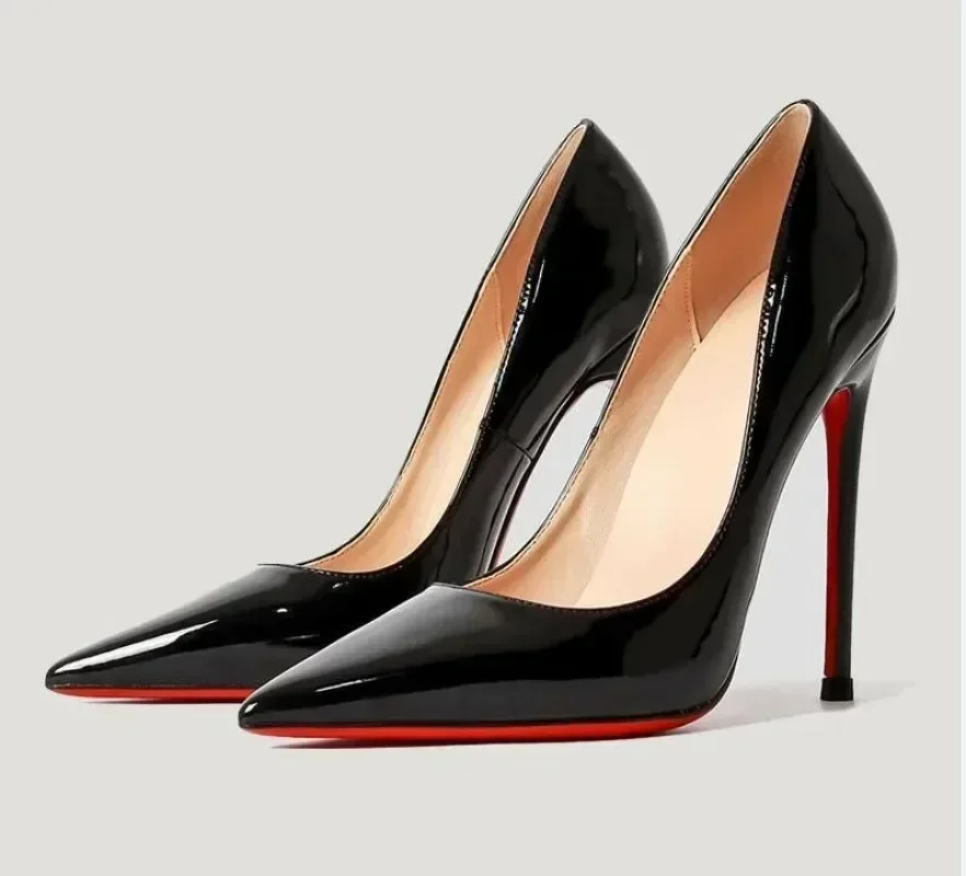 Escarpins So Kate Classiques pour Femme, Chaussures à Talons Hauts Rouges, 8 cm, 10 cm, 12cm, Cuir Verni Astronomique, Chaussures de Mariage, Tout Neuf