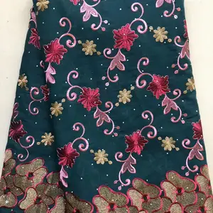 Vải Thụy Sĩ Thụy Sĩ Thụy Sĩ, các mô thu nhập khô của Nigeria với đá, may kết hôn, bông, chất lượng cao, bán buôn, 2023 12 Bán hàng chính Tulle Tulle thêu - №5