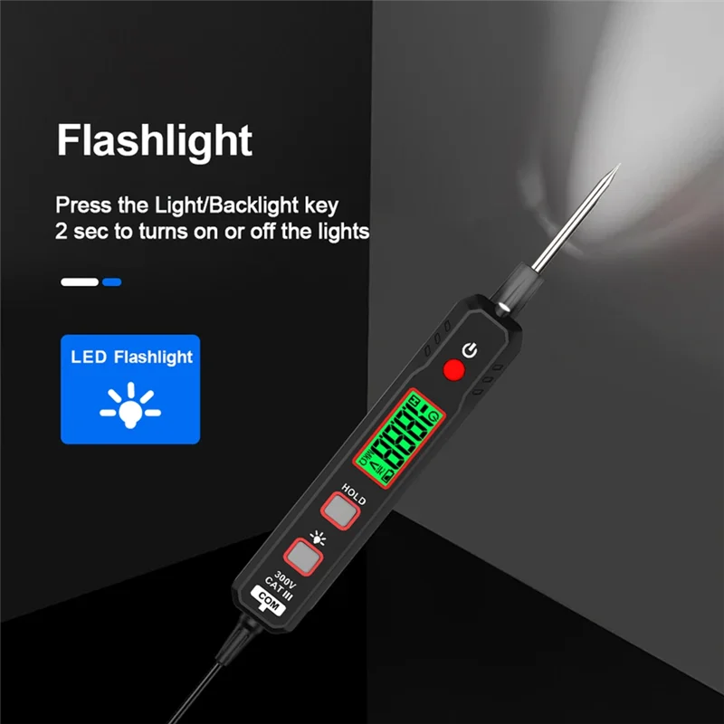 ABLK Car Voltage Detector DC 100V NCV Electrical Line Tester Circuit Fault Maintenance Test Tool