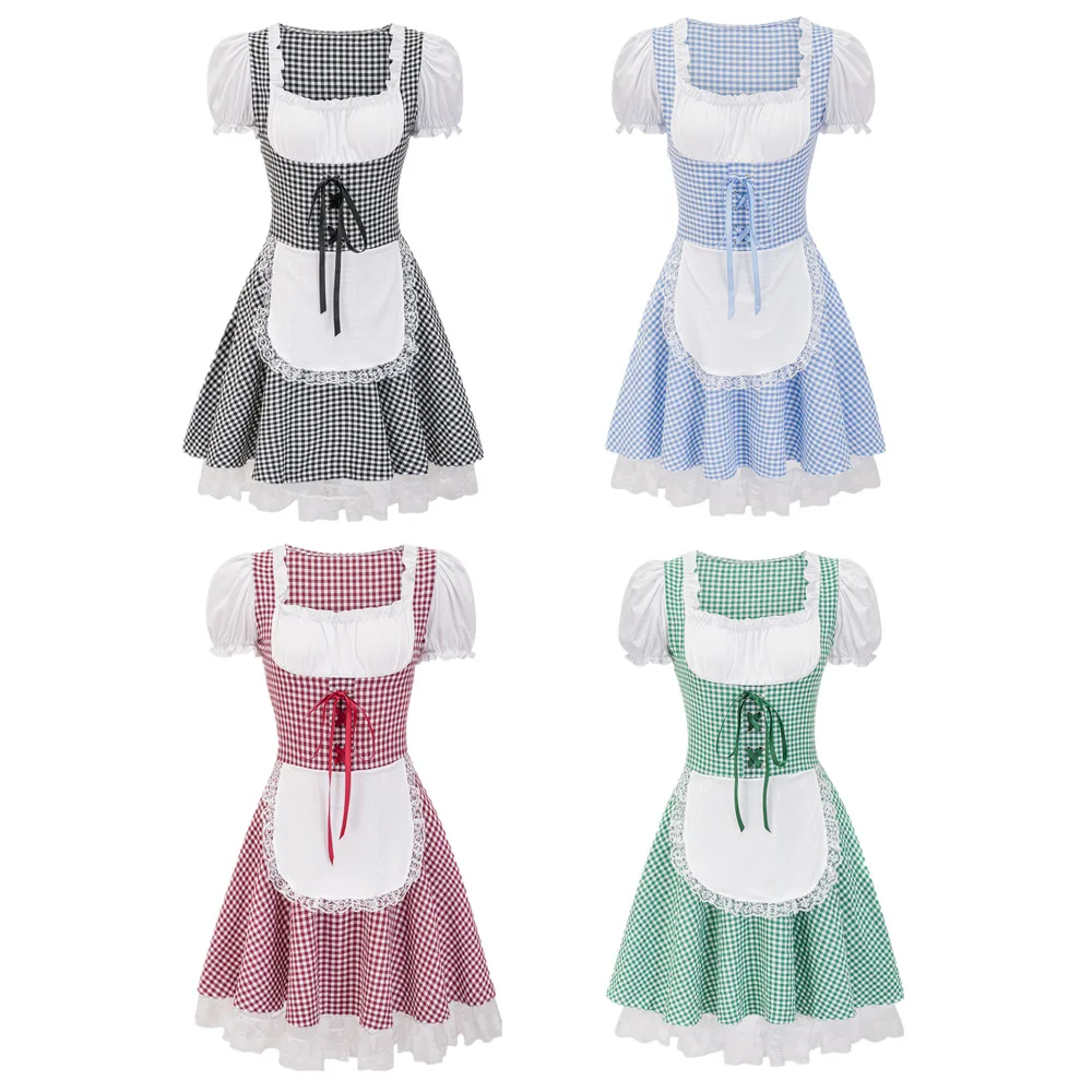 

Cute Womens Dresses For Summer Beer Clothes Dress Cosplay Female Servant Outfit