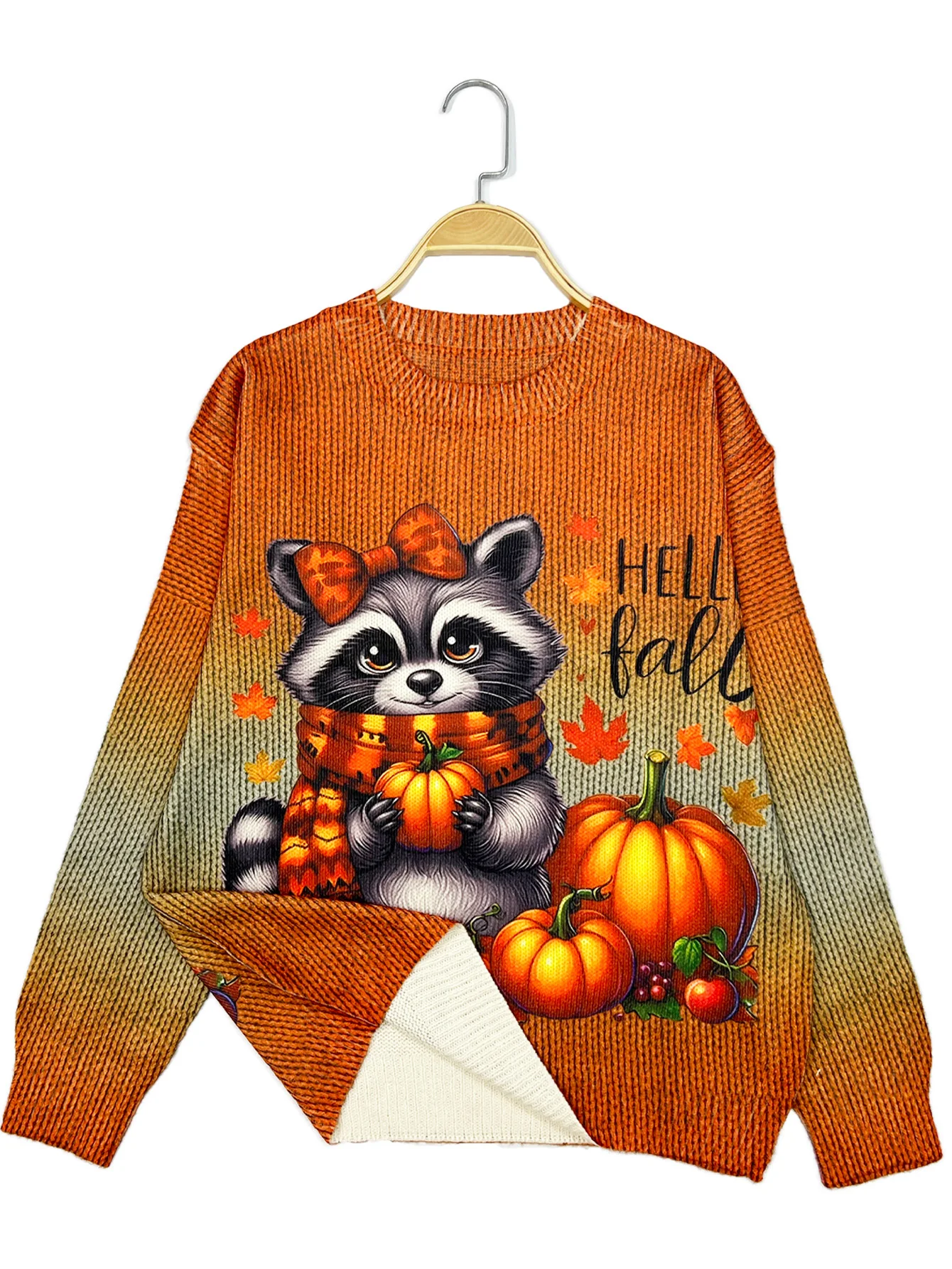 Halloween jesień i wygrana zima nowy sweter z nadrukiem 3D sweter damski z długim rękawem luźna casualowa kurtka sweter damski Y2K Cloth