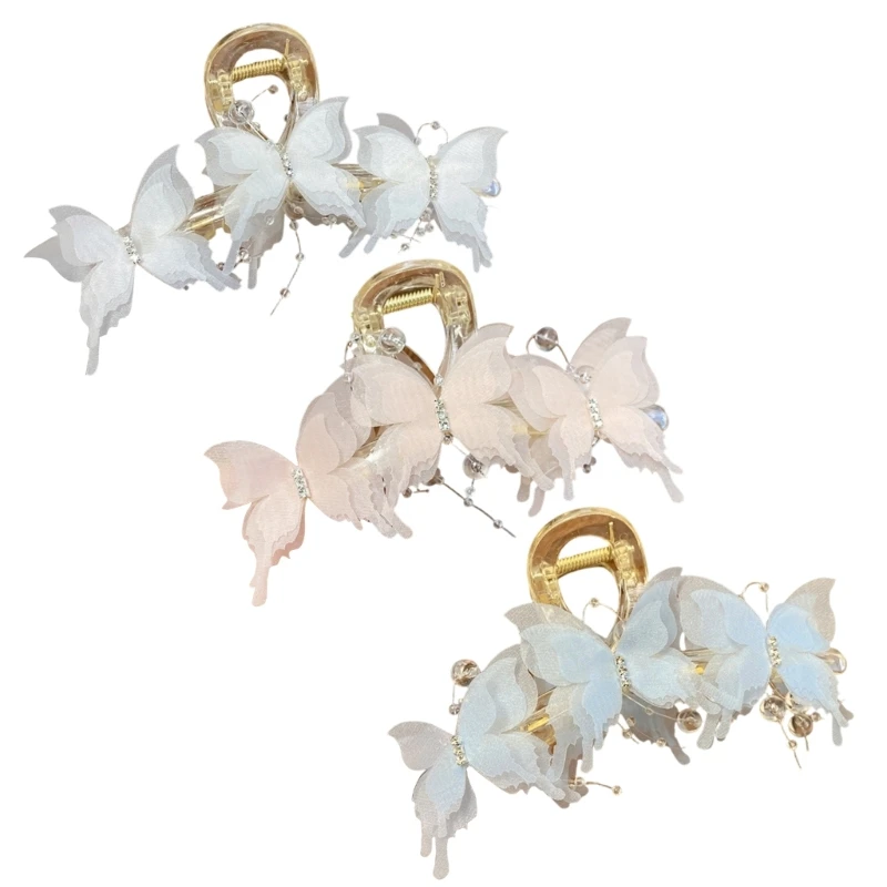 Y5LF Acrylic Hair Clip Effortlessly Updo Solution Strongly Hold Hair Clamp