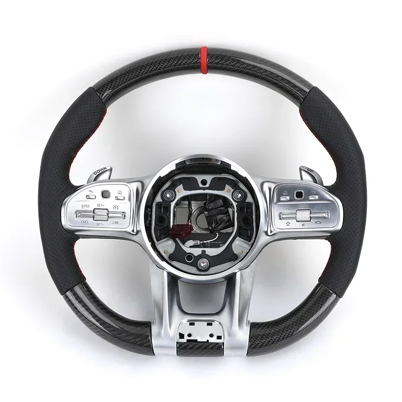 

Custom Carbon Fiber Steering Wheel for Mercedes AMG GT G C S Class W211 W222 W221 W204 W222 W205 W212 S63 C300 CLA GLE GLC