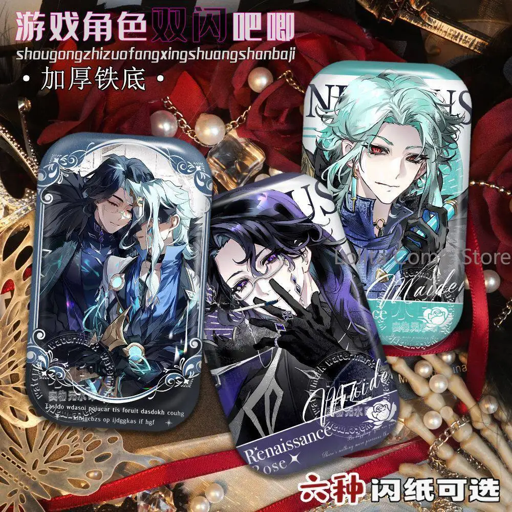 Genshin Impact Anime Pantalone Regrator Zandik Il Dottore The Doctor Hazard Lights Button Pencil Case Badge Pins Clothes Brooch view 4