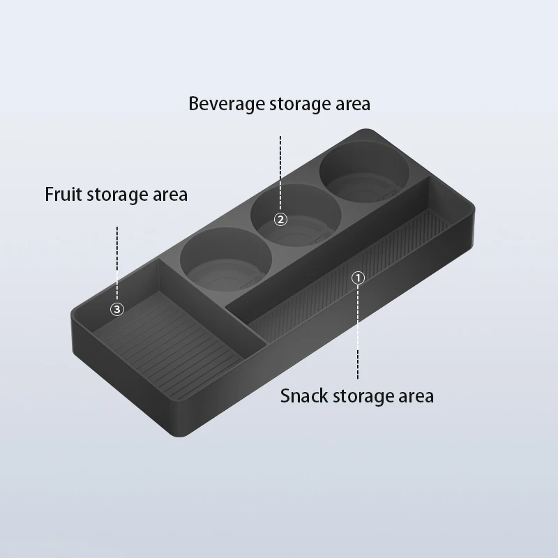 22-24 DENZA D9 refrigerator cup holder, special storage box, beverage fixation, silicone mat, interior modification accessories