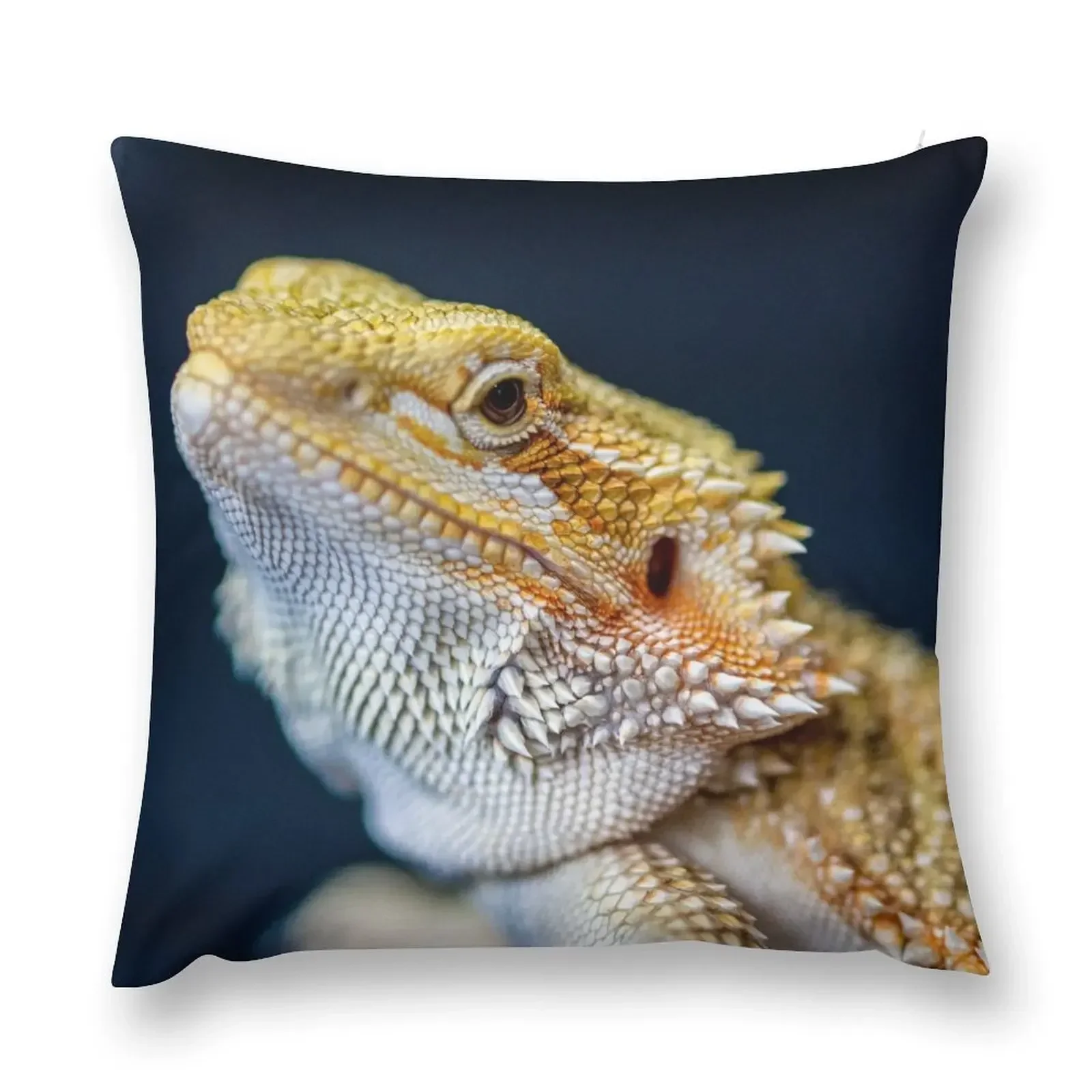 Bearded Dragon Face Throw Pillow Room decorating items Pillow Cases pillow