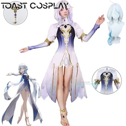 Furina Cosplay Game Genshinimpact Focalors Cosplay Costume Fontaine Water God Costume Focalors Dress Wig Full Set Anime Suits