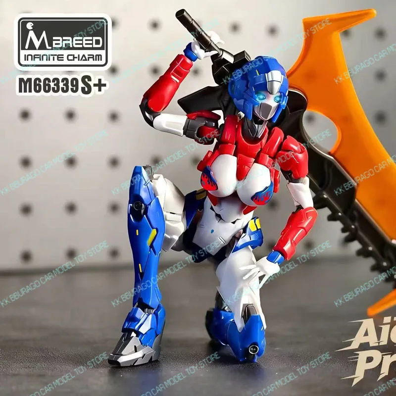 Figurines d'action de Transformation originales, jouets Aicynus Primera Arcee charmant Mecha rouge et bleu OP M66339S, modèle d'assemblage