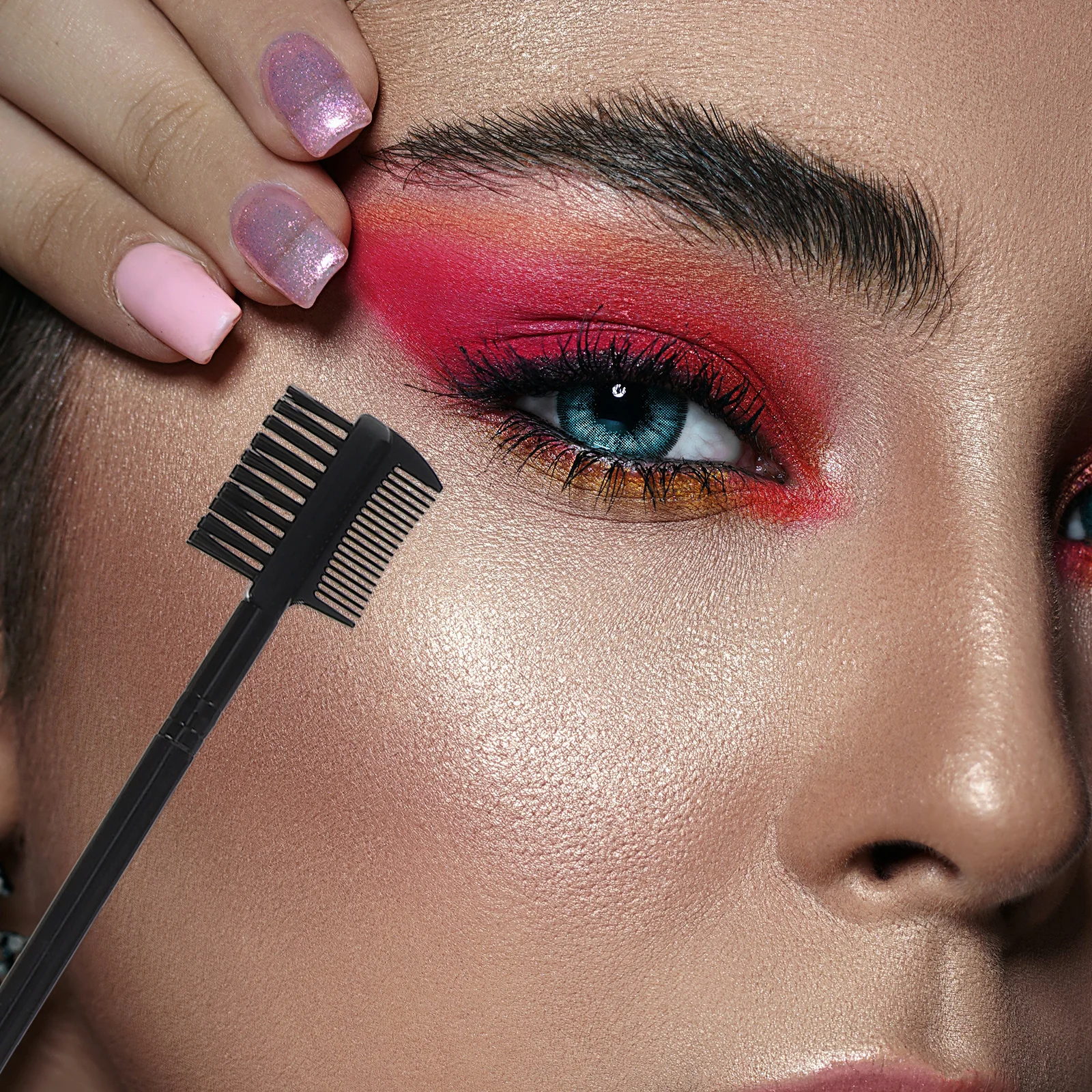 

7pcs Makeup Brush Set Double-Ended Tools For Eyebrow Shading Blending Fine Bristle No Fade No Hair Loss Daily Use