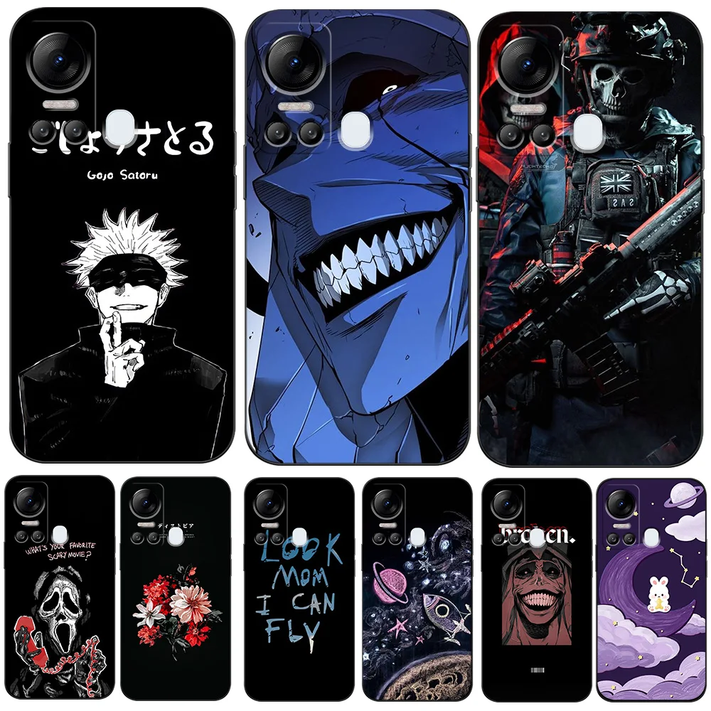 Case For ITEL VISION 5 S18 Silicon Phone Back Cover tpu case cute anime army snake