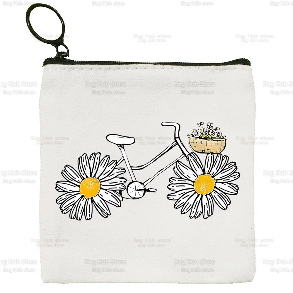 Gevoel Daisy Canvas Portemonnee Custompattern Logo Opbergen Love Daisy Pouch Canvas Tas Nieuwe Munt Tas Sleutel Munt Portemonnee