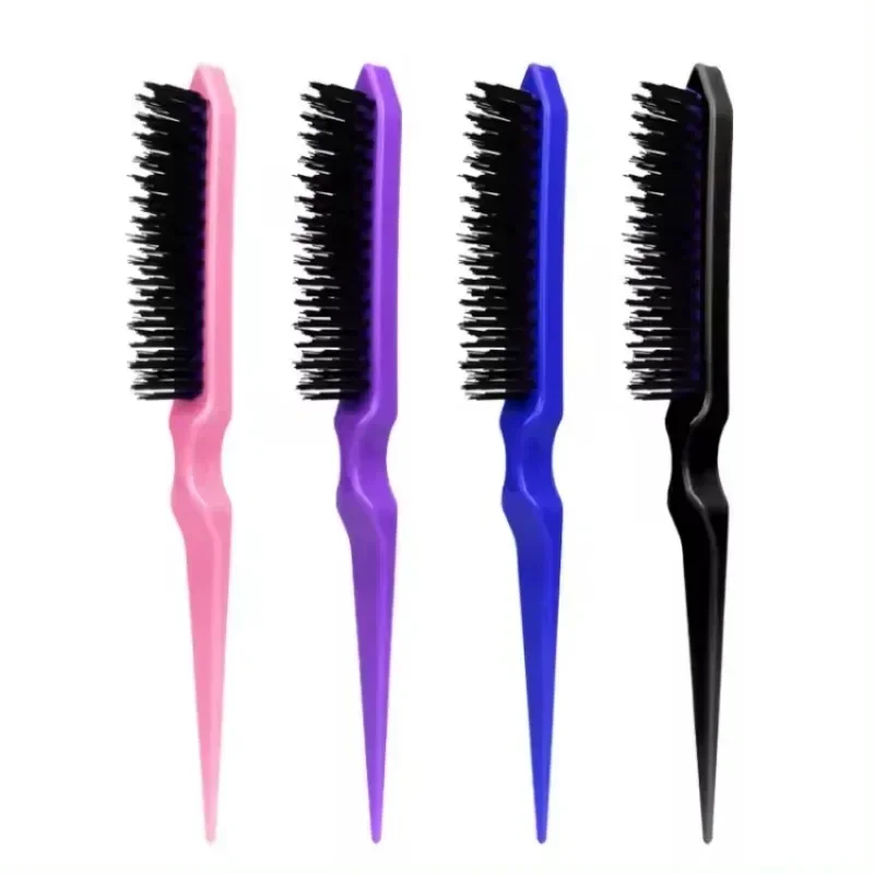 1 Pcs Professional Hair Brushes Comb Teasing Back Combing Hair Brush Slim Line Styling Tools 4 Colors Wholesale Hair Comb