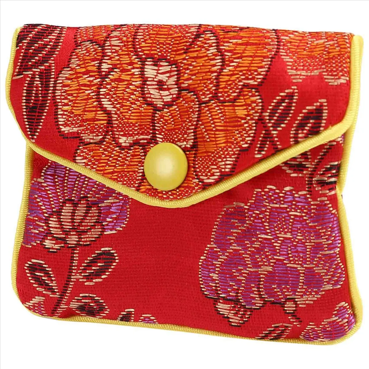 Efficient- 24-Piece Jewelry Silk Purse Bag Brocade Embroidery Bag Gift Bag, Various Colors