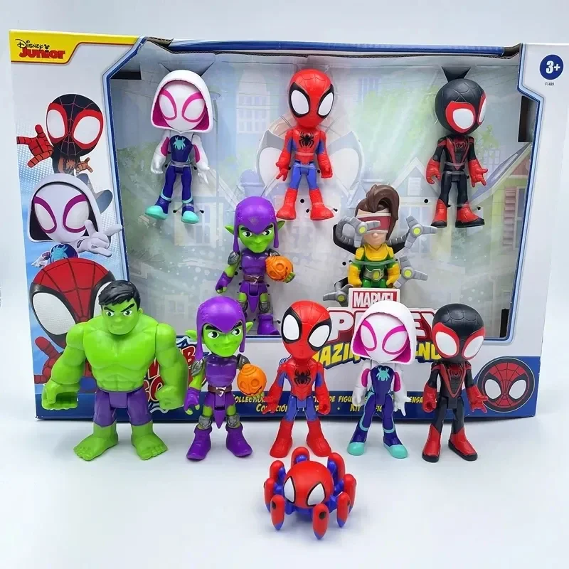 

Legends Marvel Spider Man Spidey His Amazing Friends Action Figure Model Statue Collection Desktop Decoration Ornament Toys Gift