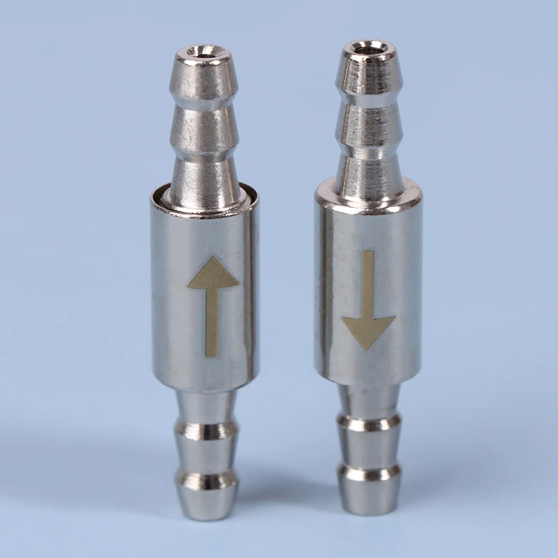 สำหรับอุปกรณ์ CO2น้ำไม่ไหลกลับสำหรับตู้ปลาขนาด4มม. เช็ควาล์วไดออกไซด์ทรงกระบอกไปยังตัวกระจาย CO2ระบบ