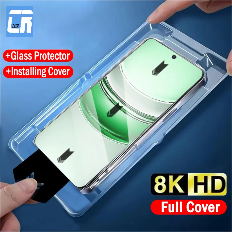 

1-2pcs Clear Tempered Glass for Realme C75 C75X C65 C63 C61 C55 C53 C51 C35 C33 Screen Protector Easy Installation Kit