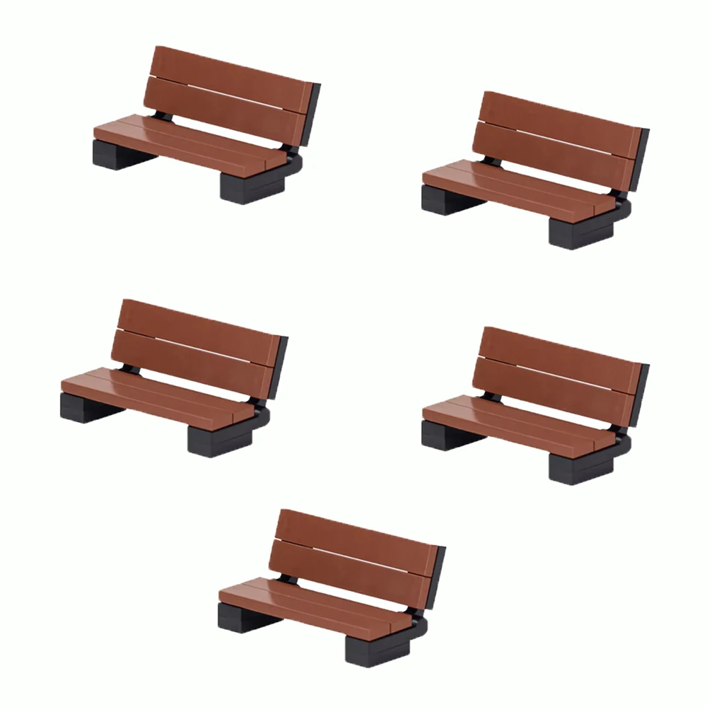MOC Architectuur Fontein Vierkant Bouwstenen - City Park Water Feature Model, DIY Educatief Constructiespeelgoed f