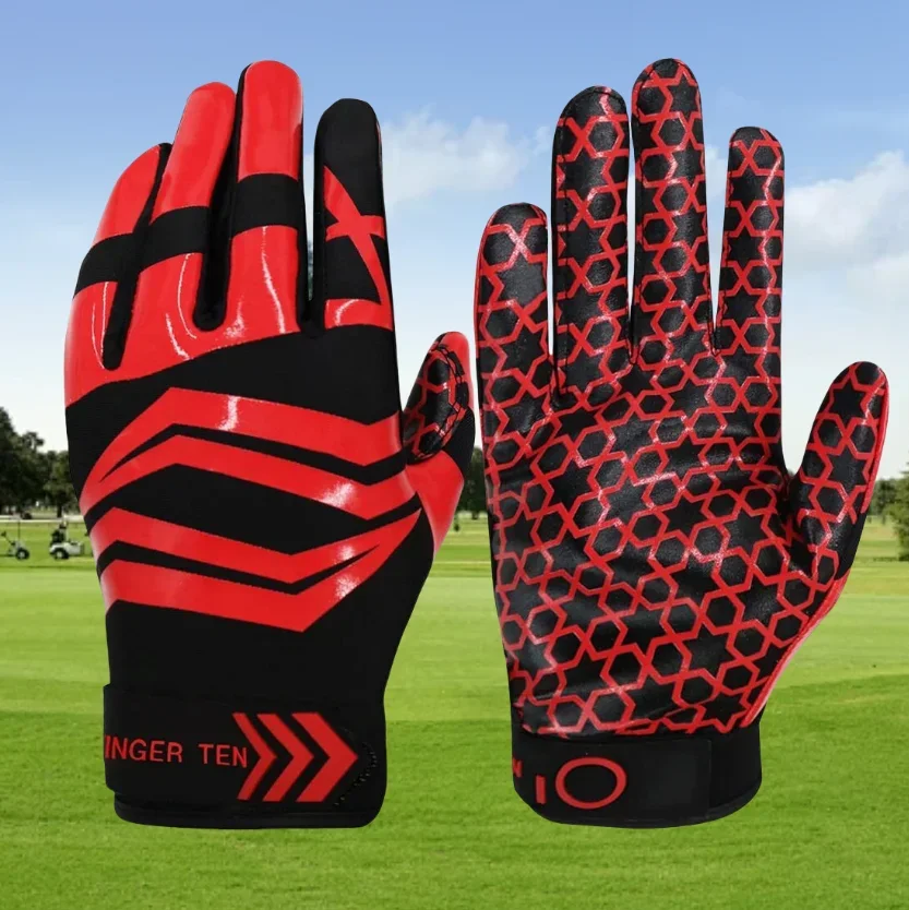 Football Receiver Gloves Youth Receiving Gloves Pro 3.0 Durable Breathable Flexible for Kids Boys Girls