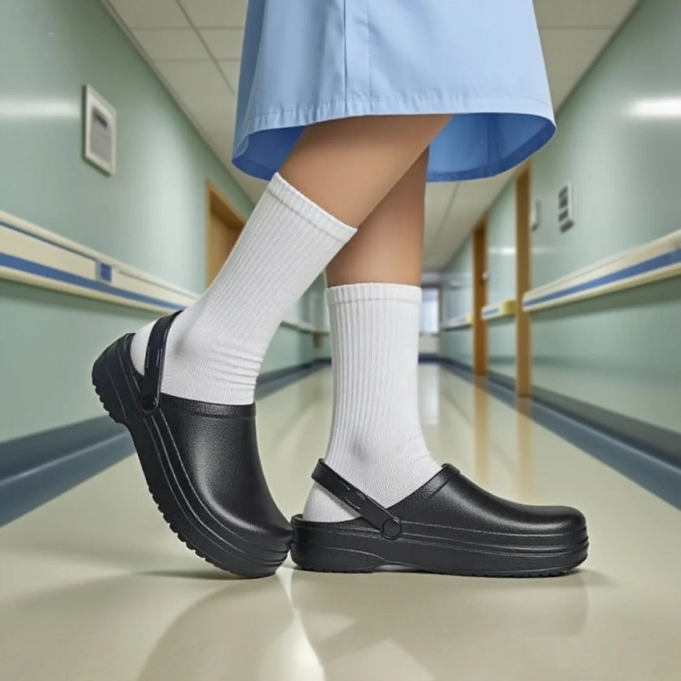 

Женские тапочки на плоской подошве из ЭВА, легкая и удобная хирургическая обувь для медсестер, домашняя домашняя обувь, обувь без шнуровки для ленивых