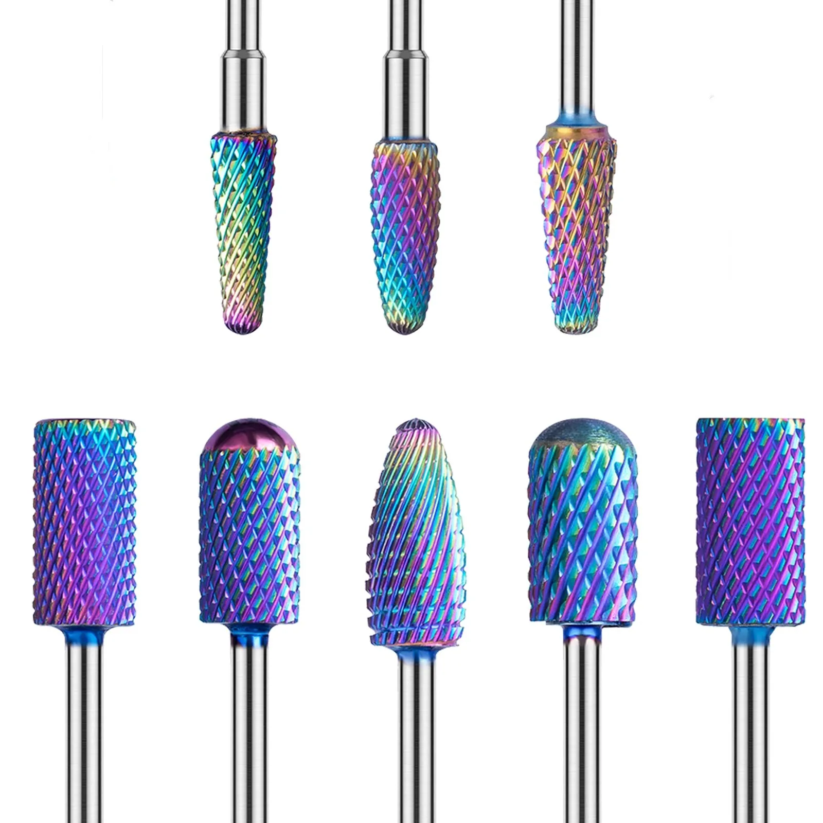 

Nail Drill E-file Bits Tungsten Carbide Remove Acrylic Poly Nail Gel Nail Polish 3/32 Inch for Cuticle Manicure Pedicure