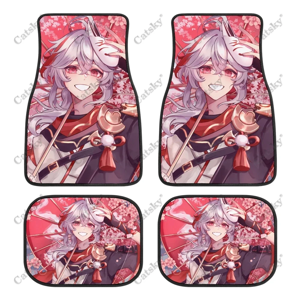 Kaedehara Kazuha - Genshin Impact Car Floor Mats Carpet Non-Slip Rubber Mats 4-Pack for Car Accessories SUV Truck Floor Mats