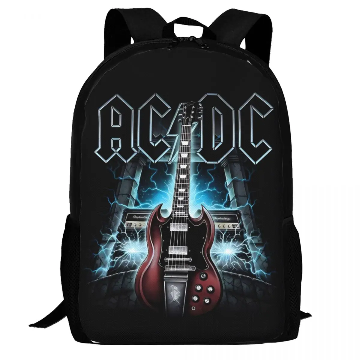 AC/DC Rock Band Travel Laptop Backpack, Business College School Computer Bag Gift for Men & Women