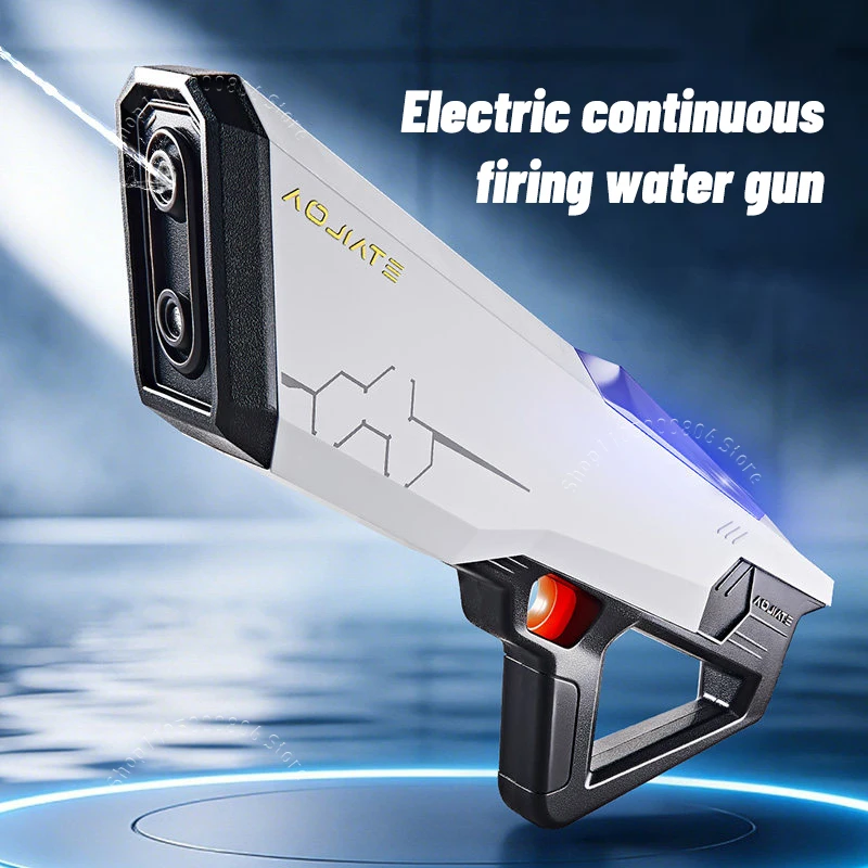 

New Full Auto Pulse Water Gun One-Touch Water Absorption Large Capacity Waterproof High Pressure Squirt Gun for Boys Summer