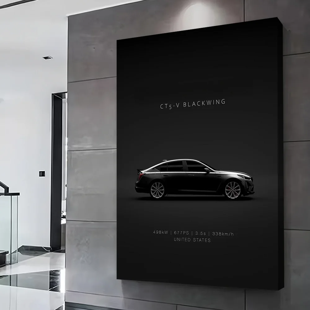 Sports CT5-V Blackwing Car Poster Customizable Printed Canvas Painting Wall Art Gift for Room Decorating Interior Decoration