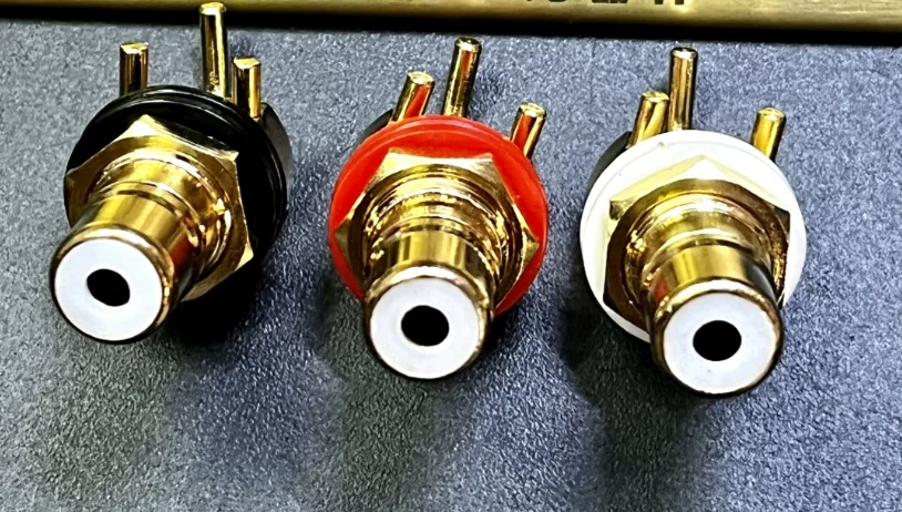 4pcs/lot High quality 0581RCA gold-plated audio input/output socket DAC decoder free shipping