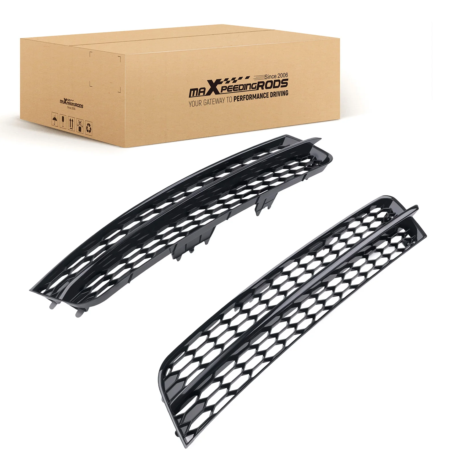 

Front Bumper Lower Fog Light Grille Cover for Audi Q7 Base Premium 2010-2015