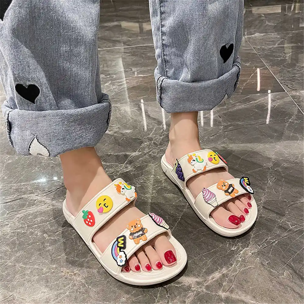 

Strips Extra Large Sizes Women's Summer Slippers Green Shoes Yellow Sandals Woman Sneakers Sport Deals Models High-level