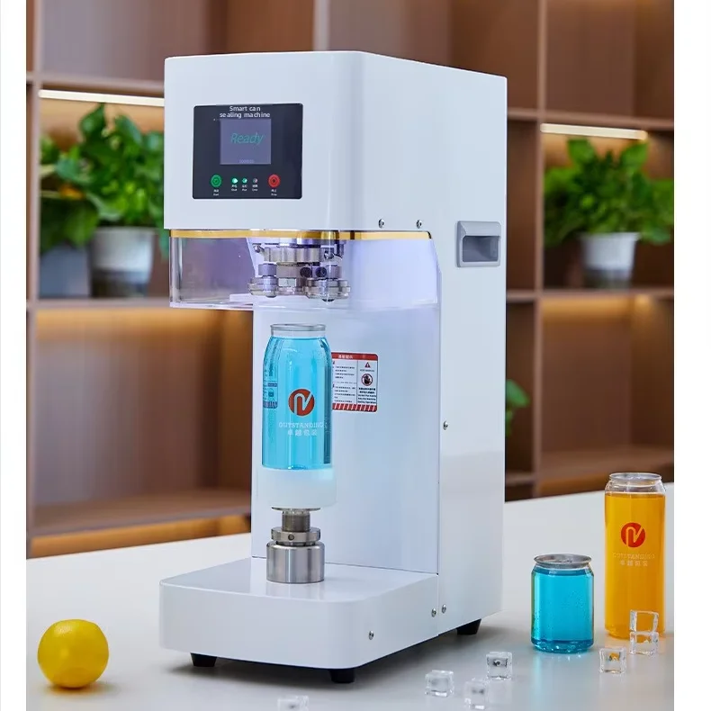 

Easy to Operate Electric Portable Heat Sealing Canning Machine for Beverages Bubble Tea Coffee Soda Beer Juice Commercial Use
