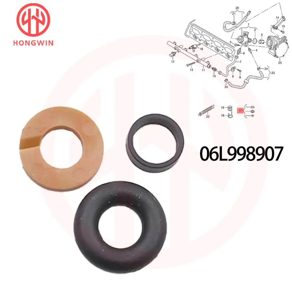

06L998907 Fuel Injector Seals Repair kit 06L 998 907 For Audi A3 A4 A5 A6 A7 Q2 Q3 Q5 Q8 TT Skoda Superb 06E998907F