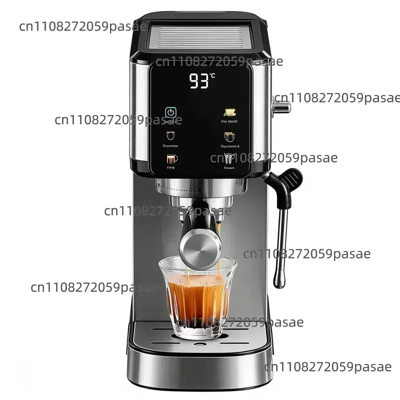 Cross-border foreign trade Italian semi-automatic espresso machine stainless steel shell with steam function 3-5 cups