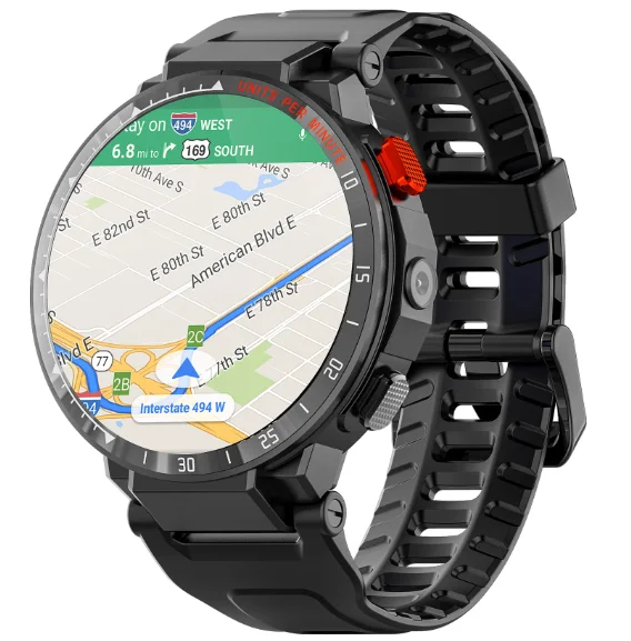 

Android Smart Watch Round Screen Android 7.1 1GB+16GB 4G GPS Wifi Smart Watch Men SmartWatch