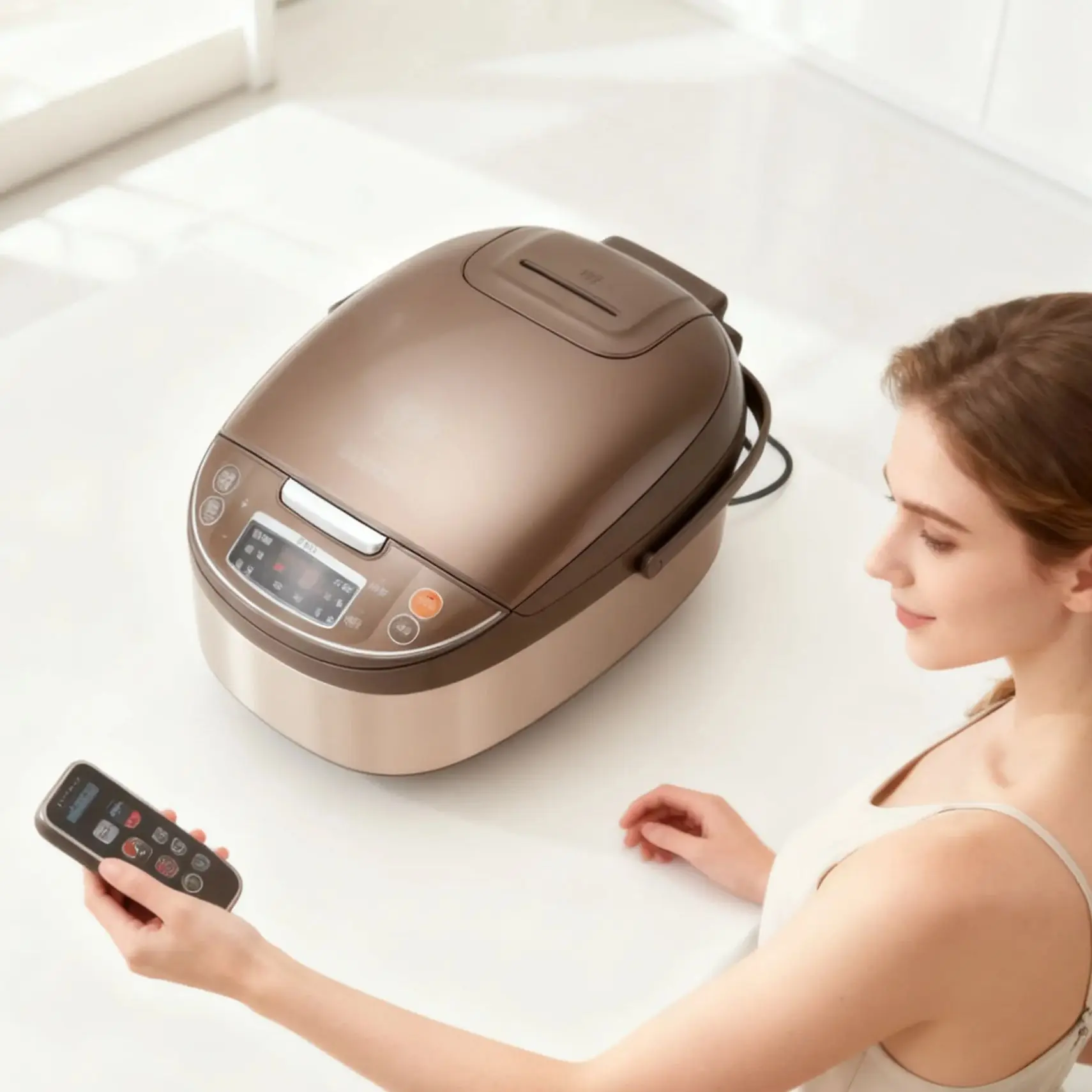 SUPOR 5L Spherical Inner Pot Rice Cooker Multifunctional Smart Timer Micro-Pressure Feature for Perfect Cooking