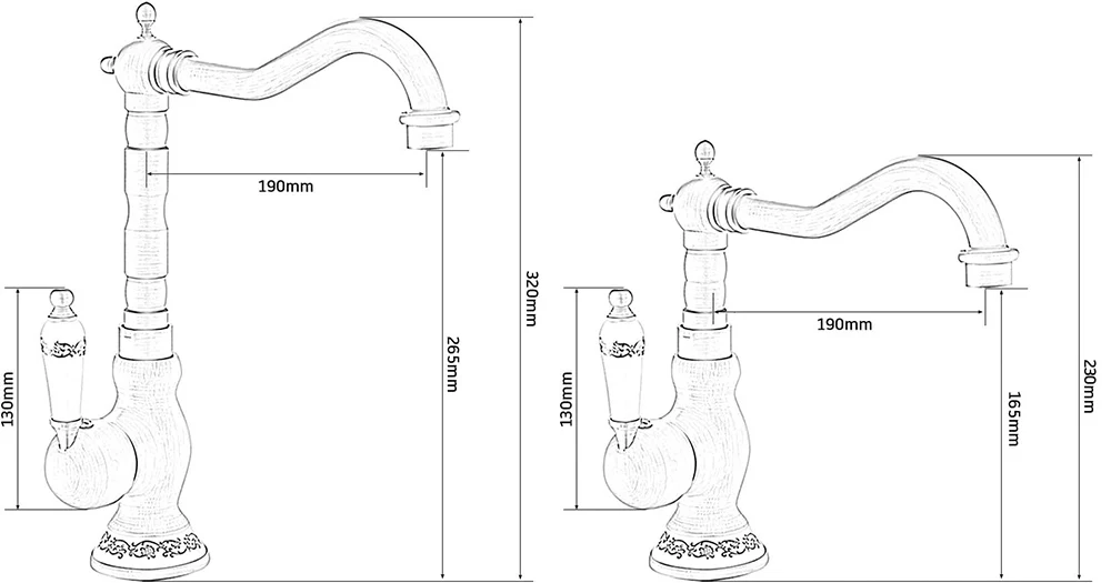 Grifo de bronce antiguo para baño y cocina, grifo mezclador para lavabo, grifos para lavabo, mezclador de agua fría y caliente con un solo mango