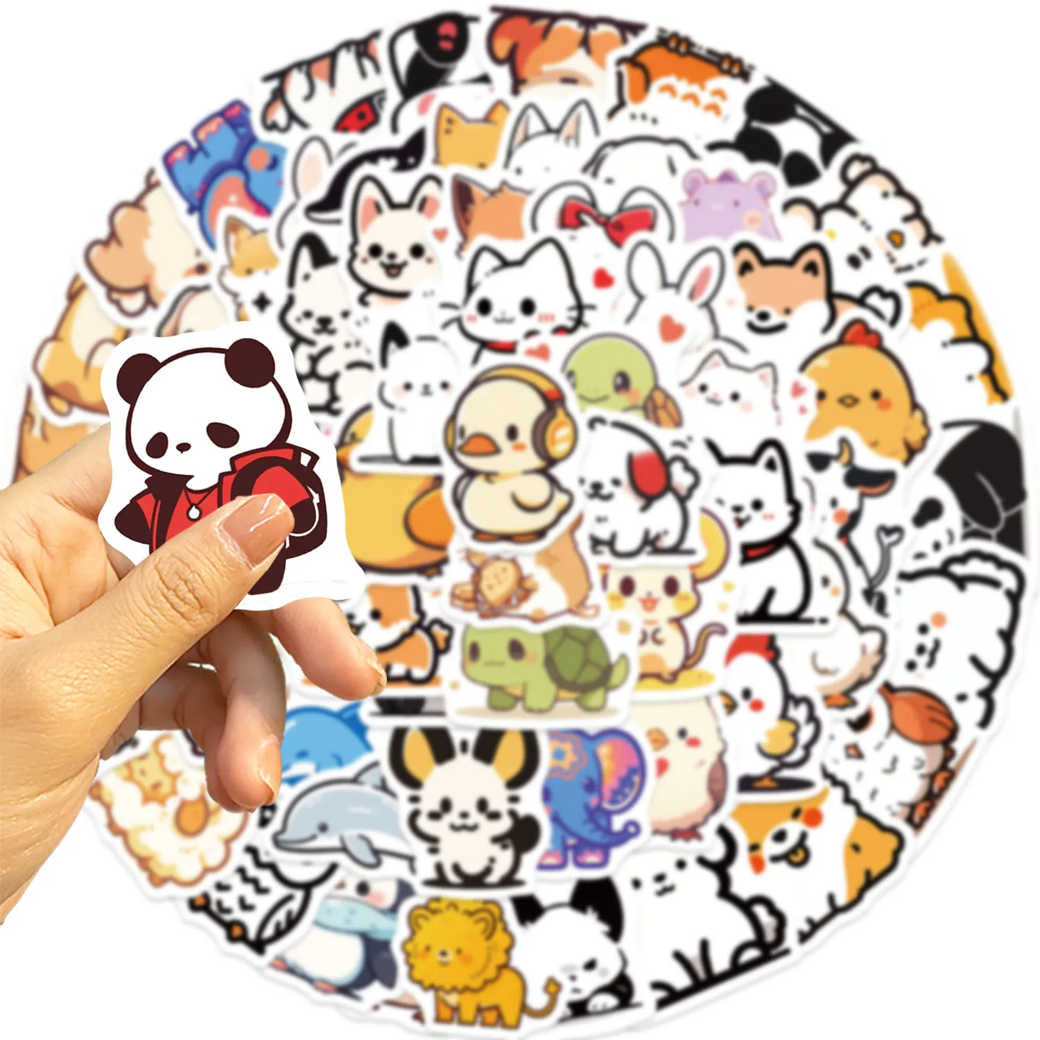 90 Stück Tier-Jub-Aufkleber, geeignet für Notebook-Computer, Gepäck, Kühlschrank, Skateboards, Handyhüllen, Aufkleber