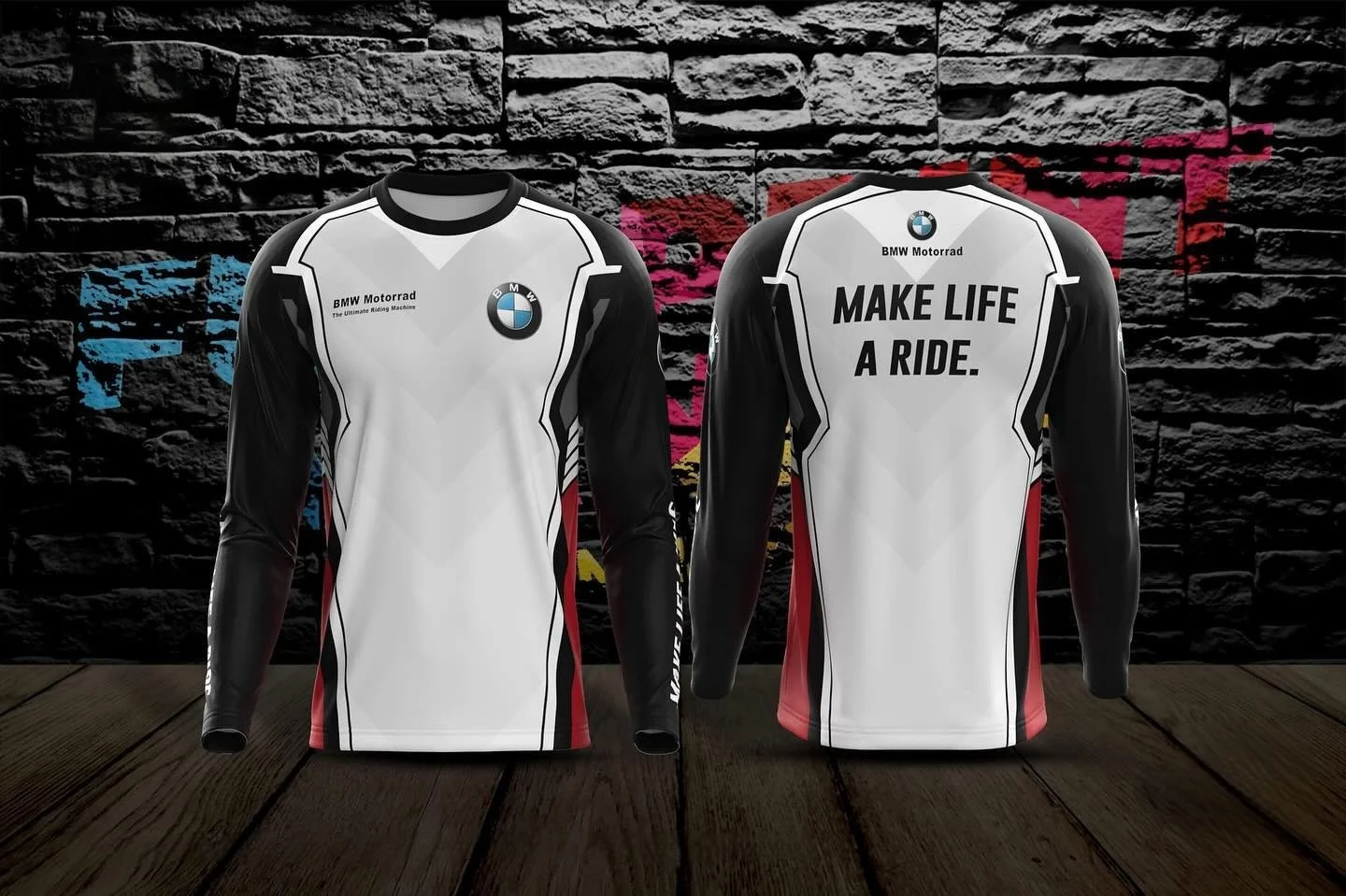 

25-26 Summer BMW M Power Men's Long Sleeve Sports T-shirt Sports Motorcycle Racing Vintage Retro Print Casual Clothes​