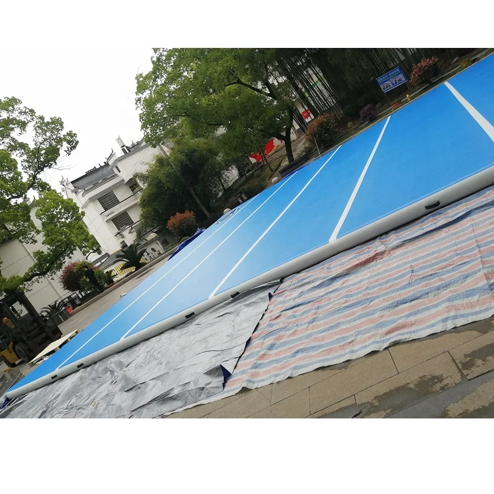 Custom Size 4m 5m 6m 8m 10m gym mat tumbling gymnastics Inflatable Air Track for judo competition game activity event