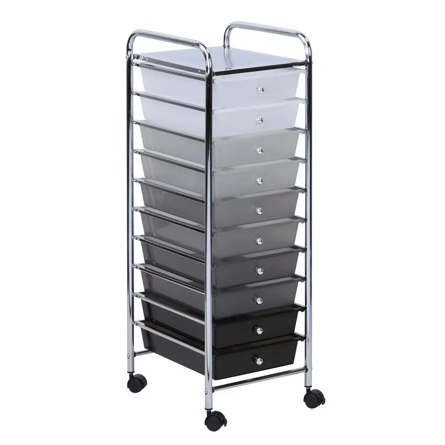 

10 Drawer Cart, Shaded CRT05255 Assorted