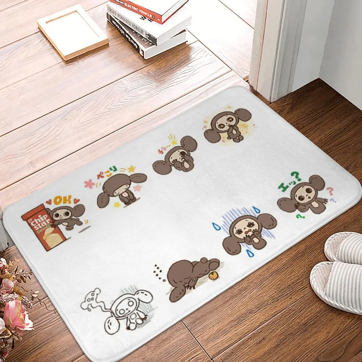 Cheburashka Doormat Kitchen Entrance Home Floor Mat Non-slip Carpet Rug for Bathroom Footpad Mats
