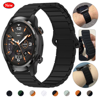 Magnetic Silicone Watch Band 20mm/22mm For TicWatch Pro 3 Ultra GPS/LTE E2 E3 S2 Pro X GTW 2021 Replace Bracelet Sports Strap
