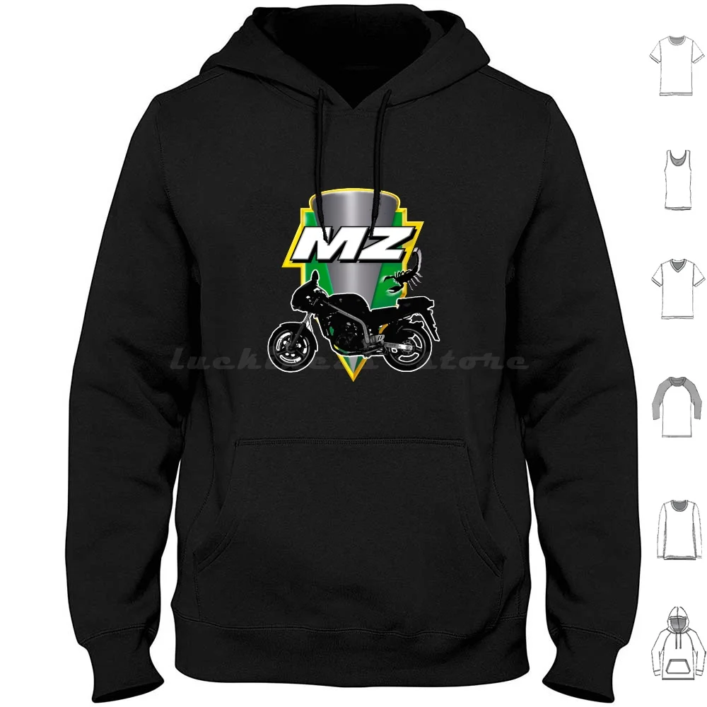 Mz Skorpion And Logo Hoodie cotton Long Sleeve Mz Scorpion Mastiff Saxon Sfx Redstar Etz Ets Kobra Baghira Moto Muz